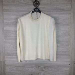 ALLSAINTS Ivory Koko wrap crew neckMix Media Top size XS